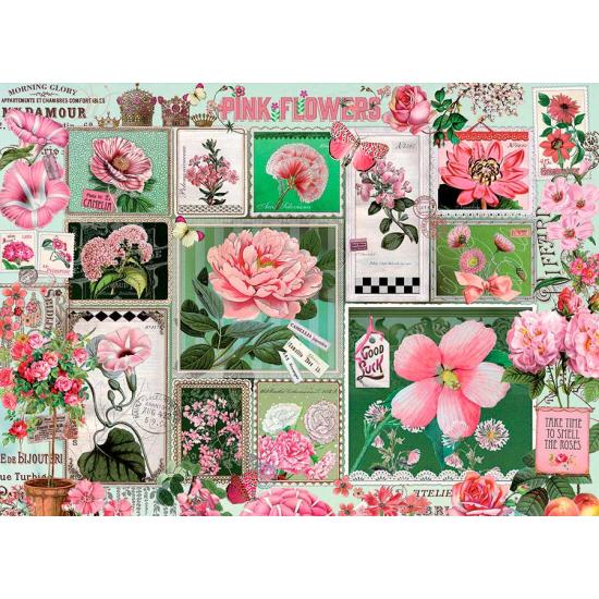 Cobble Hill Puzzle Rosa Blumen 1000 Teile
