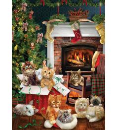 Cobble Hill Weihnachtskätzchen-Puzzle 1000 Teile