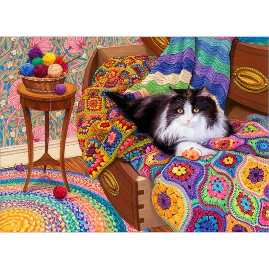 Cobble Hill Bequemes Katzenpuzzle 1000 Teile