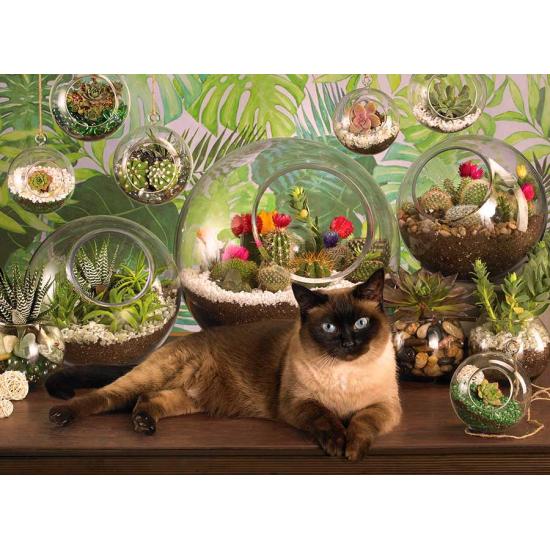 Cobble Hill Katze und Terrarium Puzzle 1000 Teile