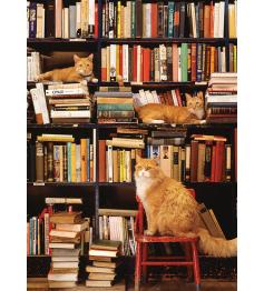 Cobble Hill Puzzle Katzen aus dem Gotham Bookstore XXL mit 500 T