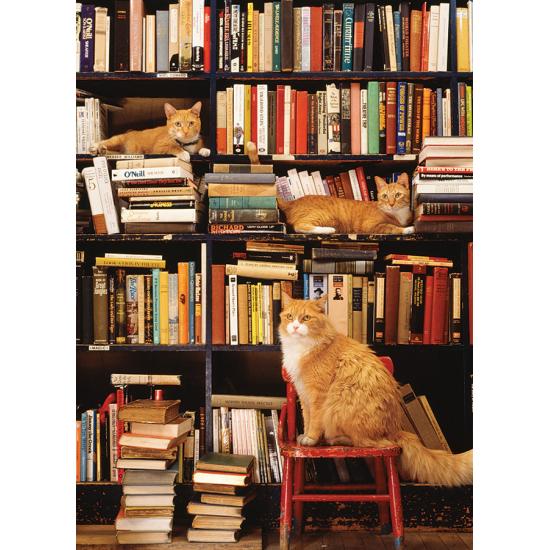 Cobble Hill Puzzle Katzen aus dem Gotham Bookstore XXL mit 500 T