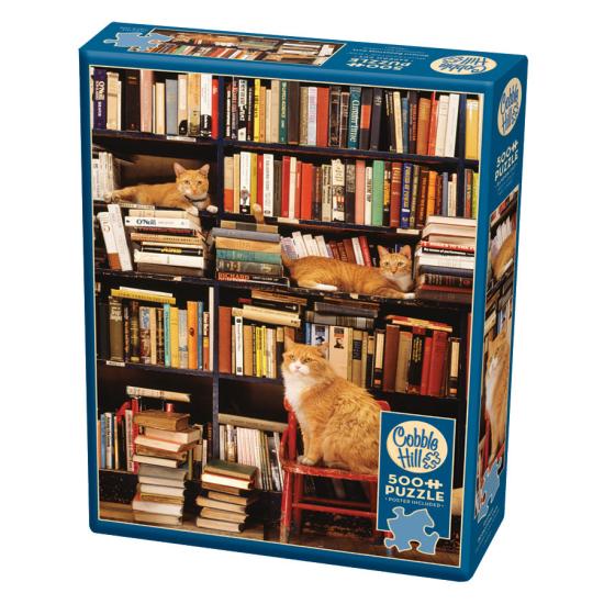 Cobble Hill Puzzle Katzen aus dem Gotham Bookstore XXL mit 500 T