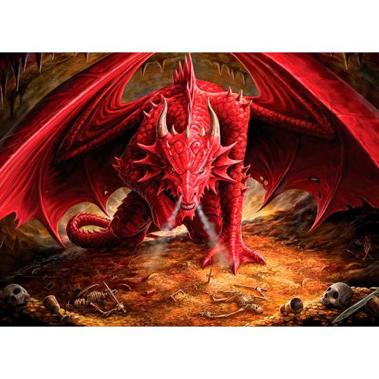 Cobble Hill Puzzle Red Dragon's Lair 1000 Teile
