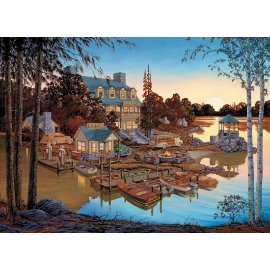 Cobble Hill Hotel am See 1000-teiliges Puzzle