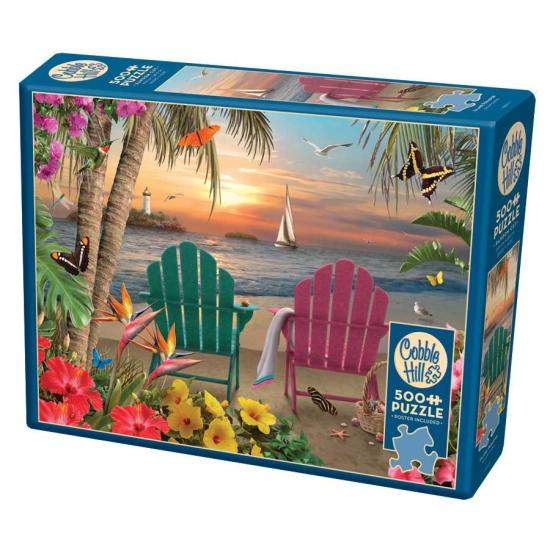 Cobble Hill Paradise Island XXL-Puzzle mit 500 Teilen