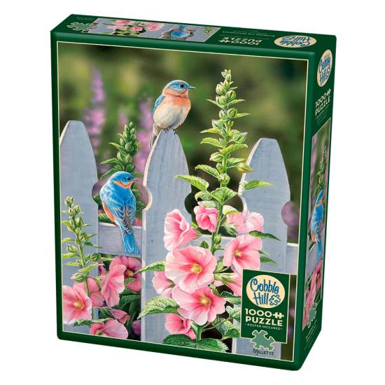 Cobble Hill Puzzle Blaue und malvenfarbene Vögel 1000 Teile