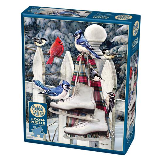 Cobble Hill Puzzle Vögel und Schlittschuhe XXL 500 Teile