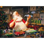 Cobble Hill Puzzle Weihnachtsmann malt Autos 1000 Teile