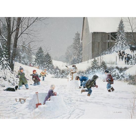 Cobble Hill Puzzle Schneeballschlacht 500 Teile