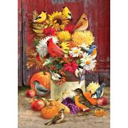 Cobble Hill Puzzle Herbststrauß mit Vögeln 1000 Teile