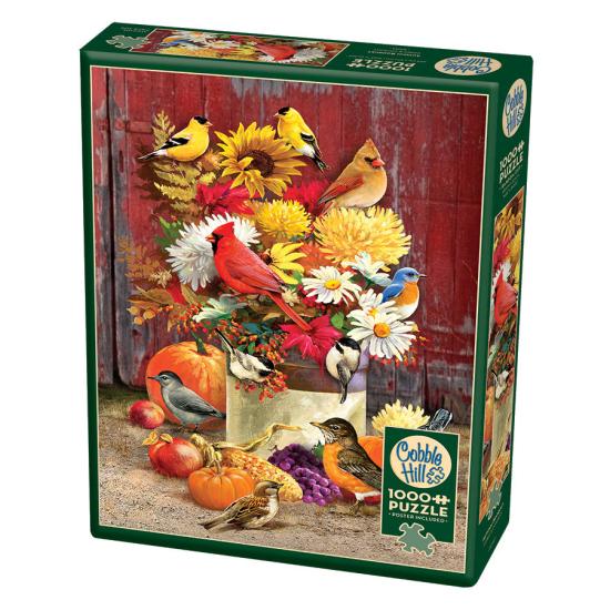 Cobble Hill Puzzle Herbststrauß mit Vögeln 1000 Teile