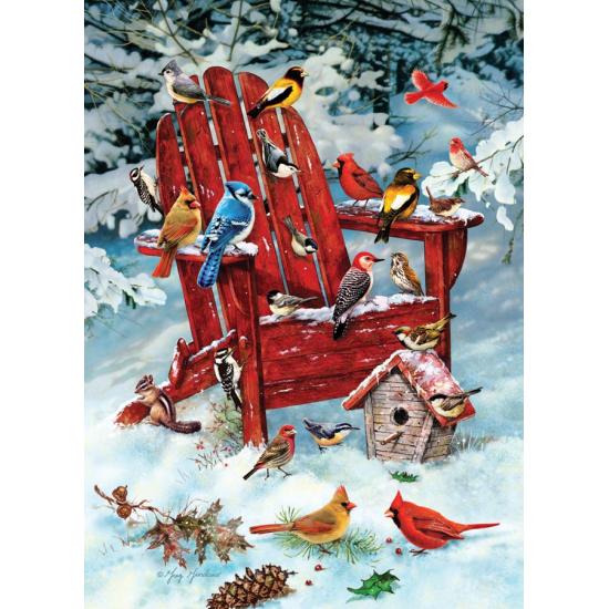 Cobble Hill Winter Bird Retreat Puzzle 1000 Teile