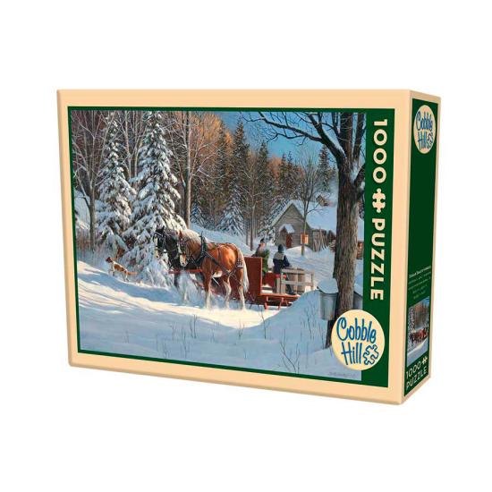 Cobble Hill Puzzle Pferdeschlitten im Schnee 1000 Teile