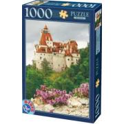 Puzzle D-Toys Sonnenaufgang am Schloss Bran, Rumänien von 1000