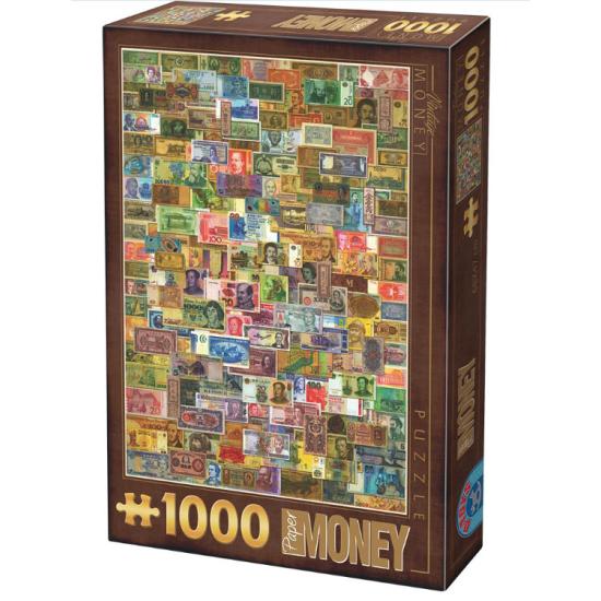 Puzzle D-Toys Banknoten mit 1000 Teilen