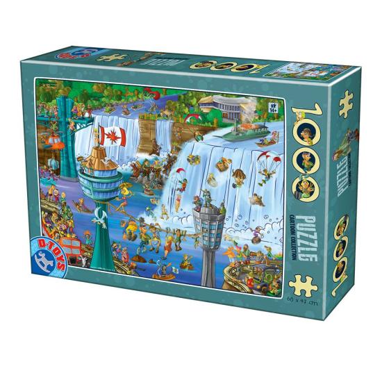 D-Toys Cartoon-Puzzle, Niagarafälle, 1000 Teile