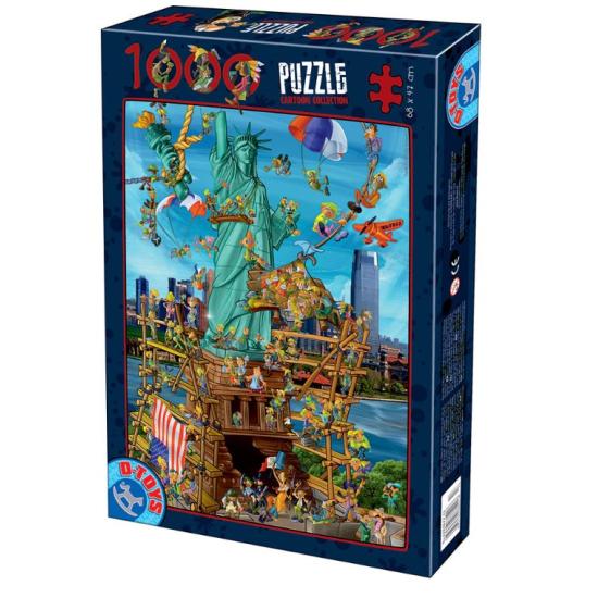 Puzzle D-Toys Cartoon New York 1000 Teile