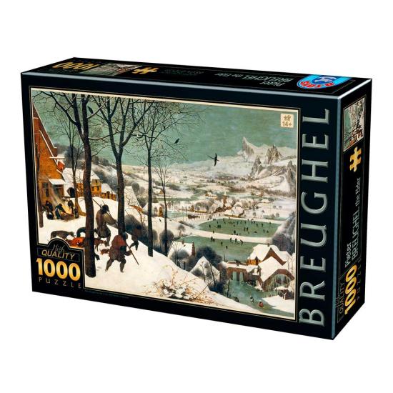 D-Toys Puzzle Jäger im Schnee 1000 Teile