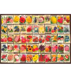 D-Toys Vintage Collage Puzzle, 1000 Teile Blumen