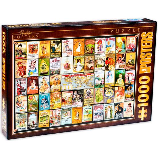 D-Toys Collage Vintage Puzzle, 1000 Teile