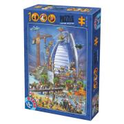 D-Toys Bau des Burj Al Arab Puzzle 1000 Teile