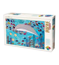 D-Toys Delfin-Puzzle mit 1000 Teilen
