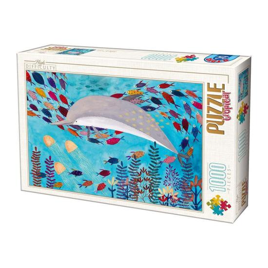 D-Toys Delfin-Puzzle mit 1000 Teilen