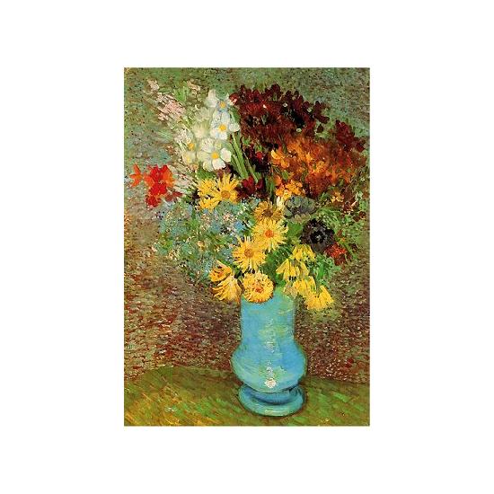 D-Toys Puzzle Blumen in einer blauen Vase mit 1000 Teilen