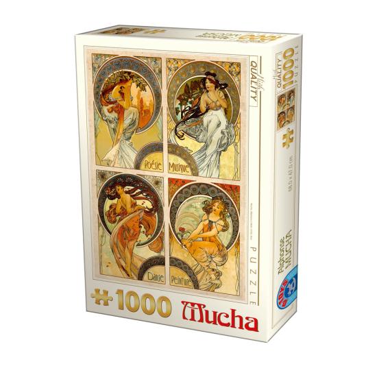 D-Toys Puzzle Die vier Künste 1000 Teile