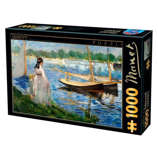 D-Toys Puzzle Die Ufer der Seine in Argenteuil mit 1000 Teilen
