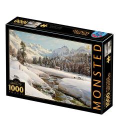 D-Toys Puzzle Winterlandschaft in der Schweiz mit 1000 Teilen