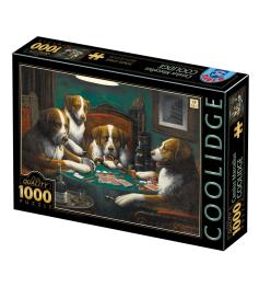 D-Toys Puzzle Hunde spielen Poker 1000 Teile