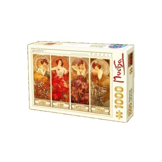 D-Toys Edelsteine und Blumen Puzzle 1000 Teile