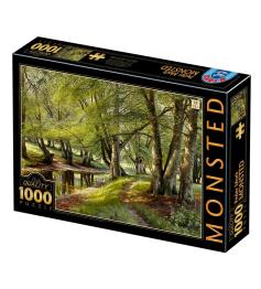 D-Toys Puzzle Ein Sommertag im Wald mit Hirschen von 1000