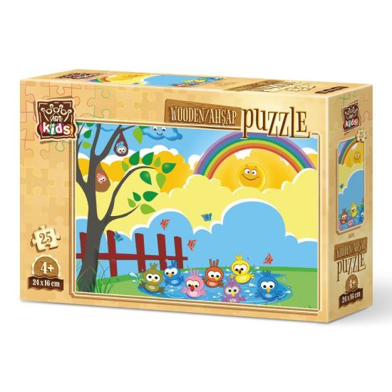 Holzpuzzle Kunstpuzzle Badezeit 25 Teile Holzpuzzle Kunstpuzzle Badezeit 25 Teile