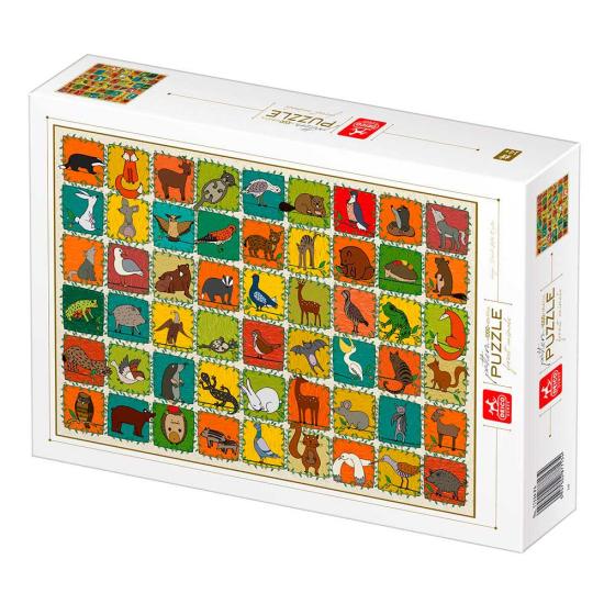Deico Collage Puzzle Waldtiere 1000 Teile