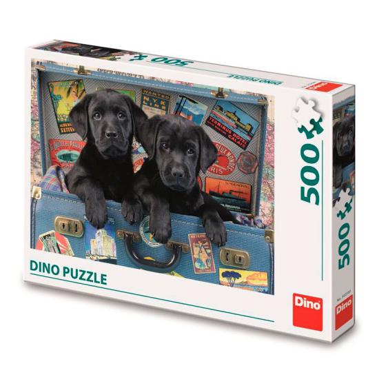 Dino Cubs in a Suitcase Puzzle mit 500 Teilen