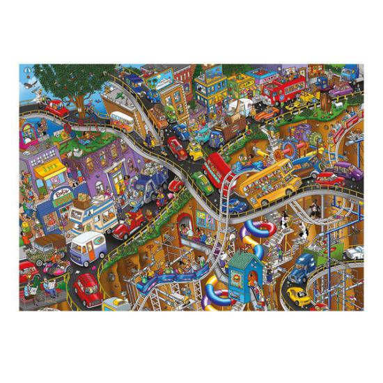 Dino Crazy Roads Puzzle 3000 Teile