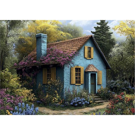 Puzzle Dino Blue House 500 Teile
