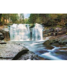Dino-Puzzle Mumlava-Wasserfall, Tschechien 500 Teile