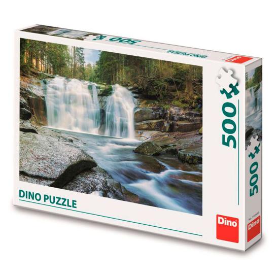 Dino-Puzzle Mumlava-Wasserfall, Tschechien 500 Teile