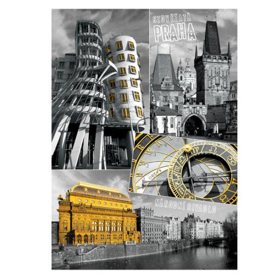 Prag Dino Collage Puzzle 1000 Teile