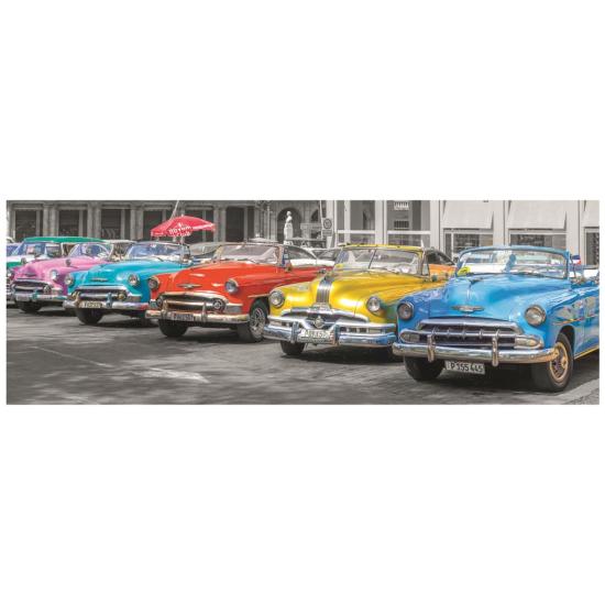 Dino-Panoramaauto-Konzentrationspuzzle mit 1000 Teilen