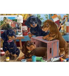 Puzzle Dino Duchshunds mit 300 Teilen