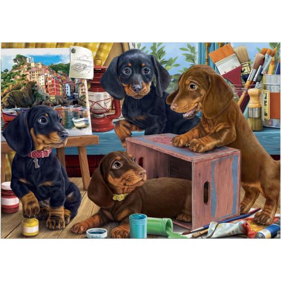 Puzzle Dino Duchshunds mit 300 Teilen