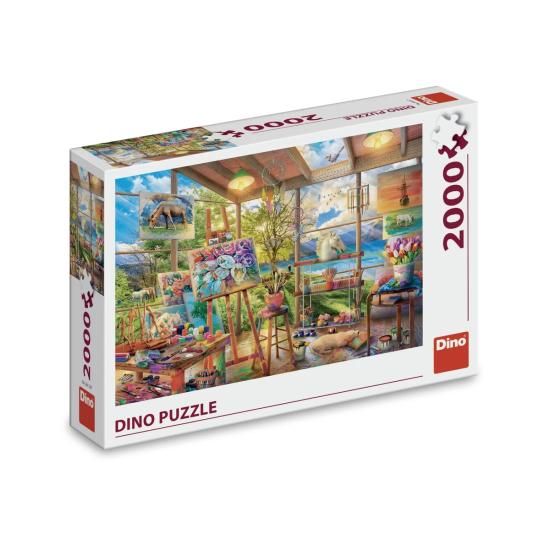 Puzzle Dino Maleratelier 2000 Teile