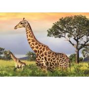 Dino-Giraffe-Familienpuzzle 1000 Teile