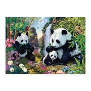 Dino-Pandabär-Familienpuzzle 1000 Teile