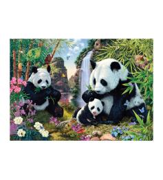 Dino-Pandabär-Familienpuzzle 1000 Teile